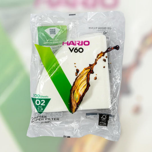 Hario V60 paper Filters size 02, 100 pack